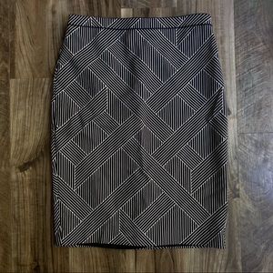 Ann Taylor Geometric Pencil Skirt | 6